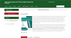 Desktop Screenshot of ijahp.org