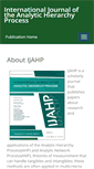 Mobile Screenshot of ijahp.org